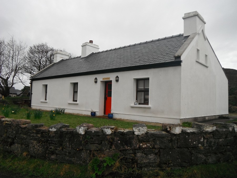 Side view of cottage
