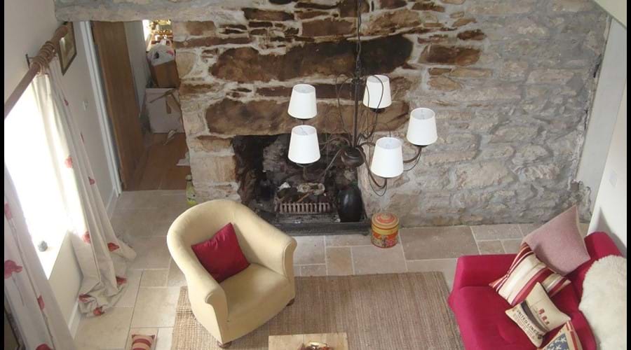 View looking down formt he snug area