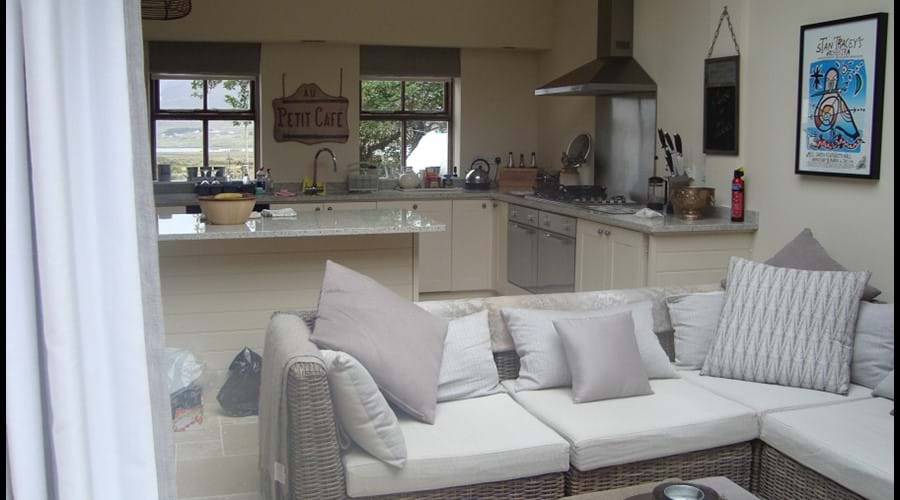 Open plan living area view