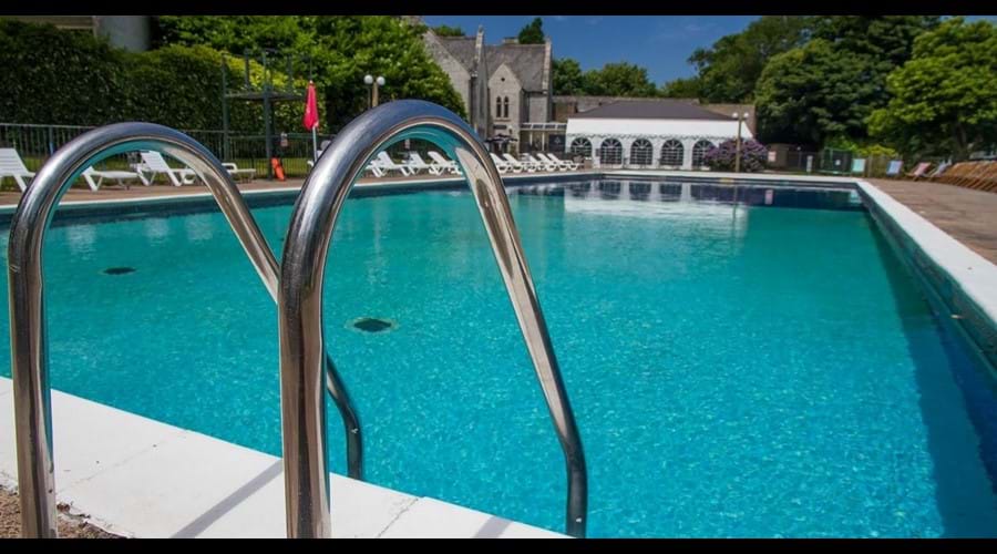 Heated Outdoor Swimming Pool at Atlantic Reach Resort, Newquay, Cornwall