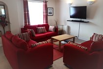 Open Plan Lounge, Dining, Kitchen. Gold Lodge 35. Atlantic Reach Gold Lodges. www.newquay-selfcatering.com