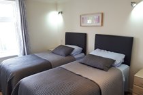 Atlantic Gold Lodge 35. Twin Bedroom. Atlantic Reach Gold Lodges. www.newquay-selfcatering.com