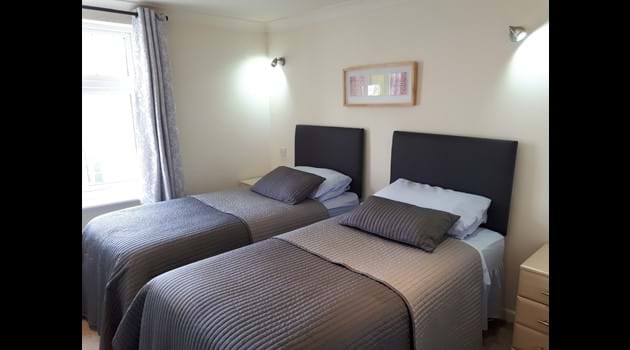 Atlantic Gold Lodge 35. Twin Bedroom. Atlantic Reach Gold Lodges. www.newquay-selfcatering.com