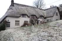 Merlewood Cottage in the snow