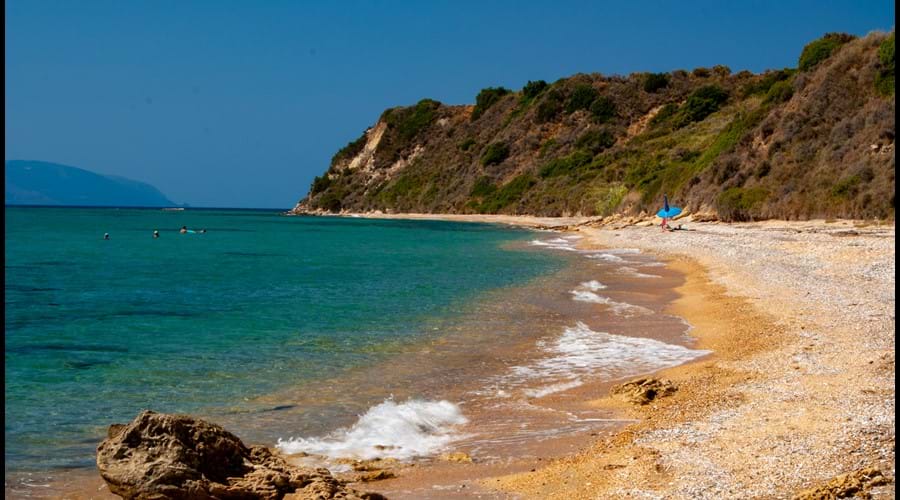 Spithi Beach - a 5 minute walk from the villa