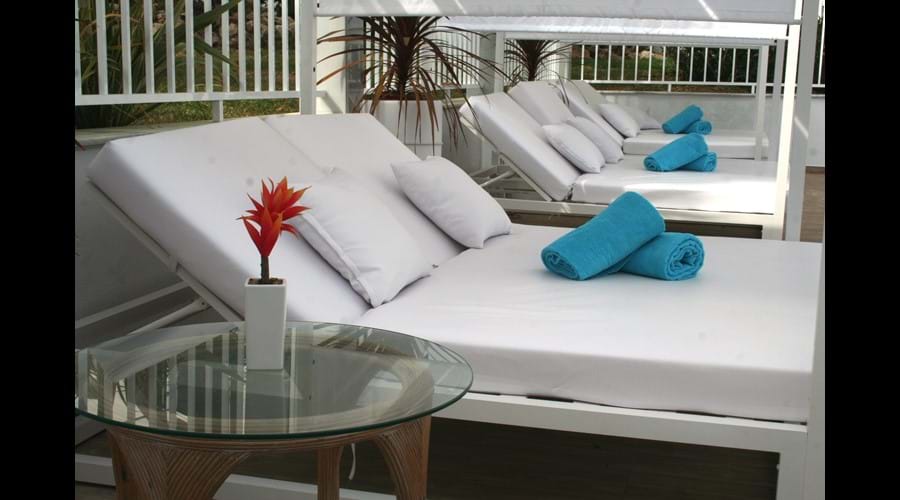 Balinese sunbeds