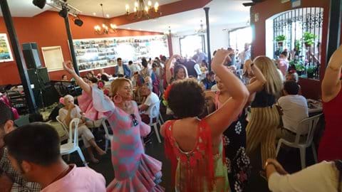 Fuengirola feria flamenco in all the bars