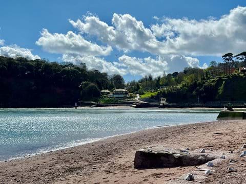 Shaldon as seen from the back beach in Teignmouth 