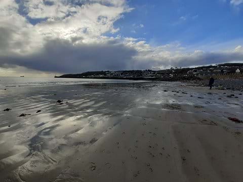 Newlyn beach in winter