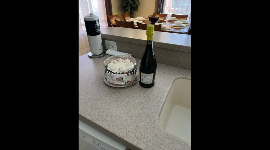Our Management Company can supply arrival gifts/wine/chocolates/birthday cakes/surprises