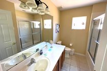 1st floor Family Bathroom with shower over bath