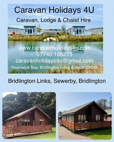 Homely Caravans, Chalets and Lodges to hire at Thornwick Bay, South ...