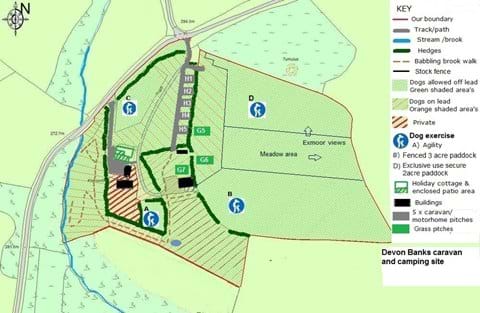 Campsite pitch plan