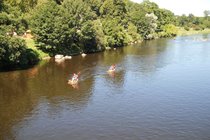 Kayaking down the River Vienne