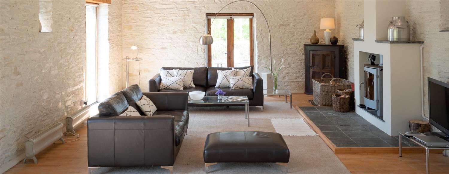 Living room sofa area