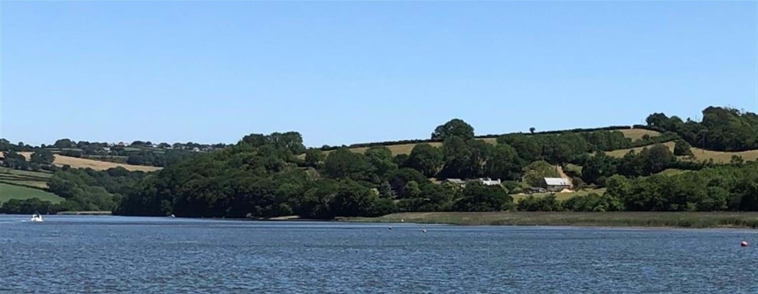 North Hooe seen from across the river  from Cornwall 