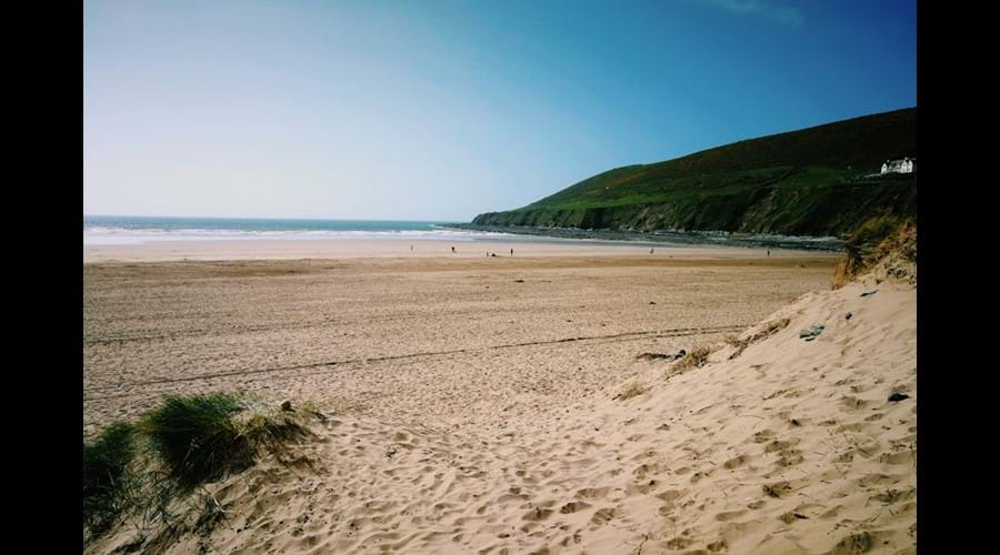 Saunton Sands (15 miles away)