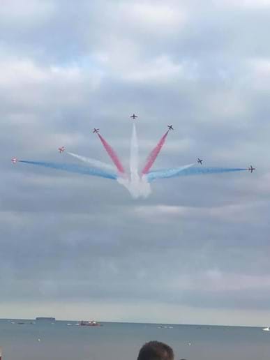 Sidmouth Air Display with The Red Arrows