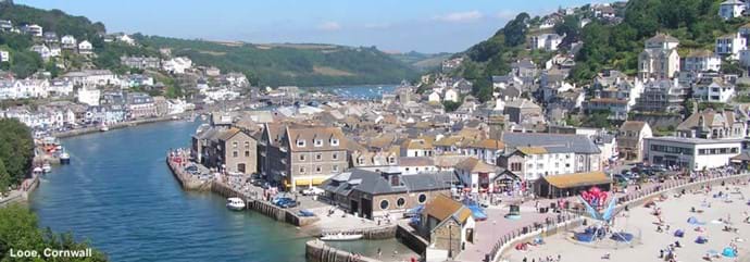 Arial View of Looe