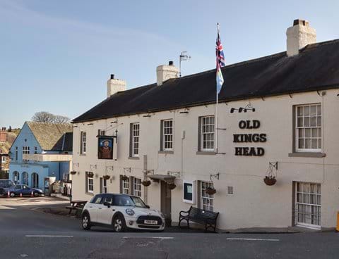 The Old Kings Head, a lovely pub serving great food.