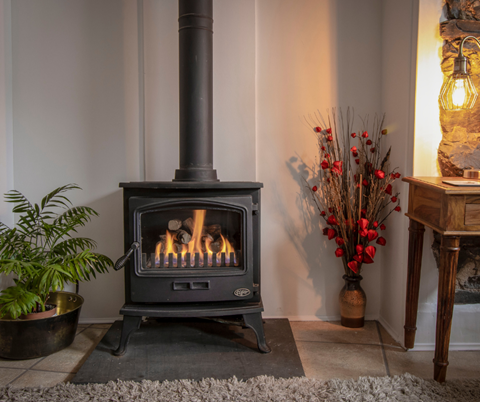 Living Room - Gas fired, but still as cosy as the real thing
