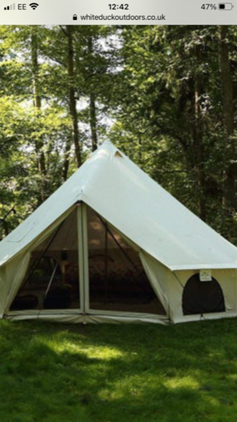 Photograph of design of tent