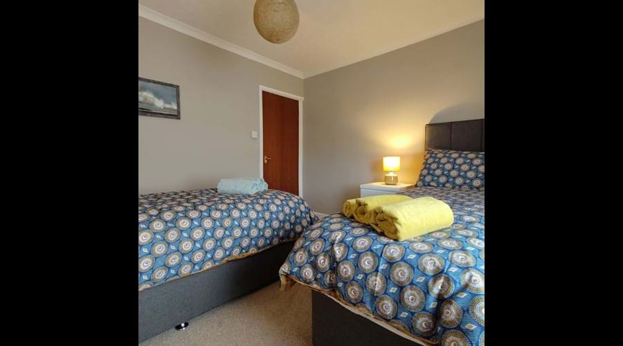 Main Bedroom - Single beds can be joined together on request to make a king size double.