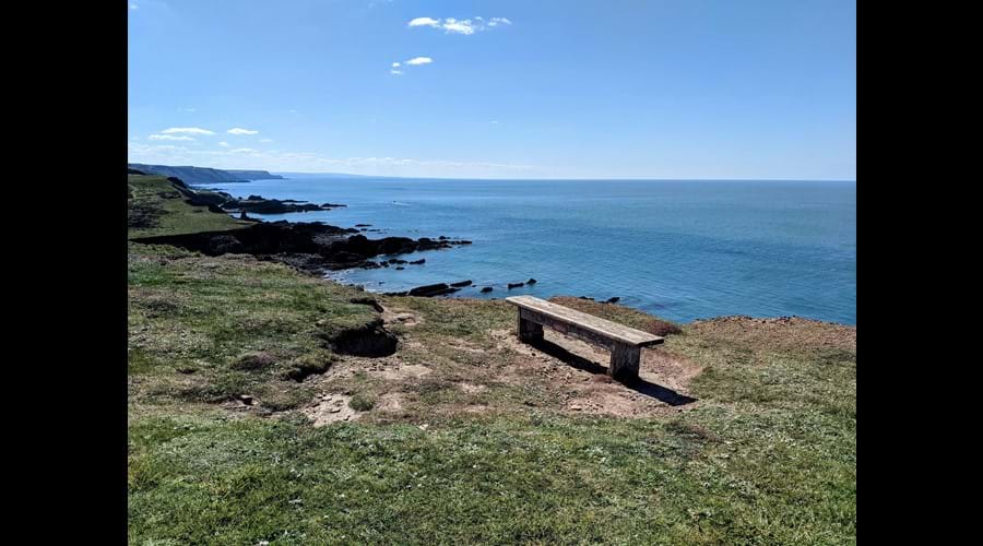 Hartland Quay to Hartland Point: rewarded with this bench!