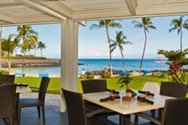 Dining at the private Mauna Lani Beach Club