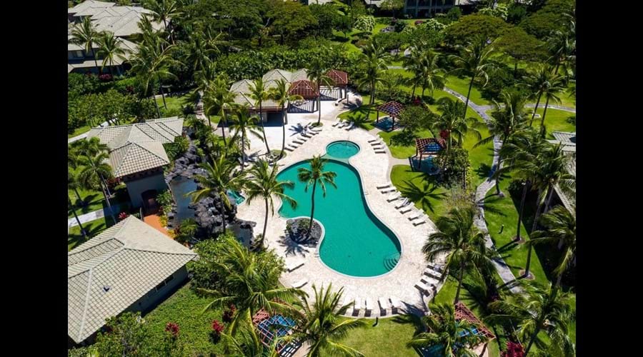 Fairways at Mauna Lani pool aerial photo