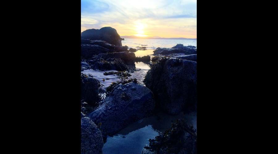 Blackwaterfoot beach sunset