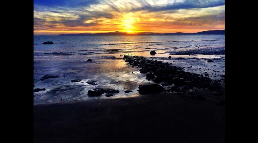 Sunset from Blackwaterfoot beach