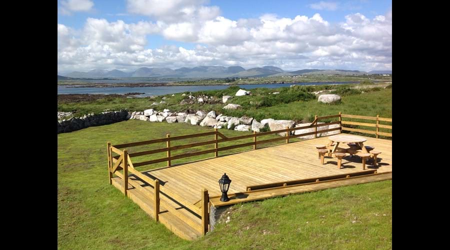 The view from the decking