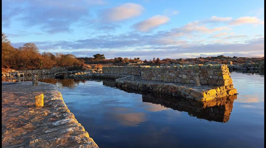 The pretty quay a five minute walk from the cottage