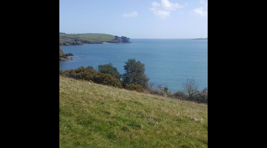 The open sea from the coastal path