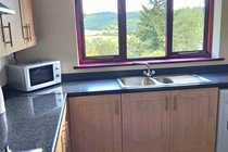 Kitchen with far-reaching views