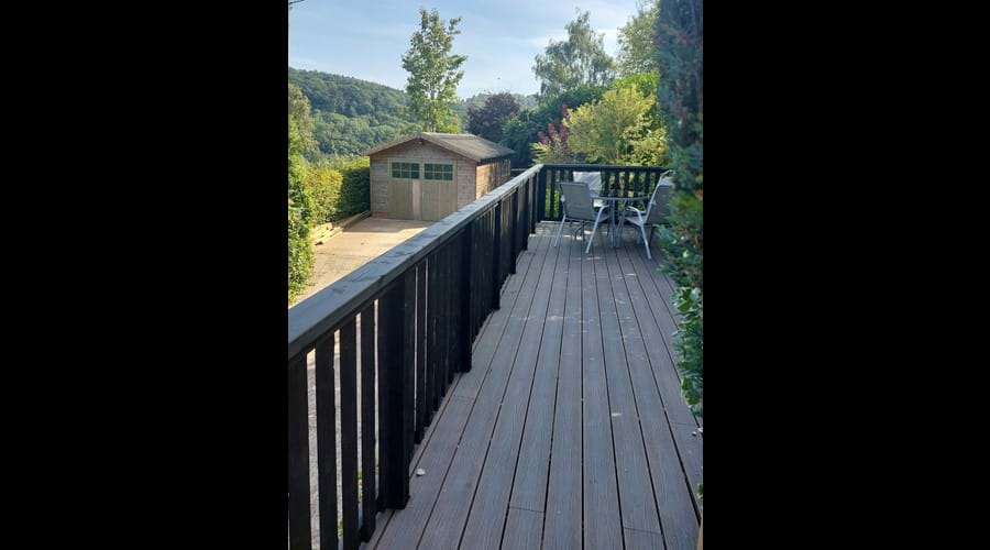 Guest facilities View of Yat Rock from the raised deck area