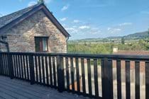 Far-reaching valley views from the decking