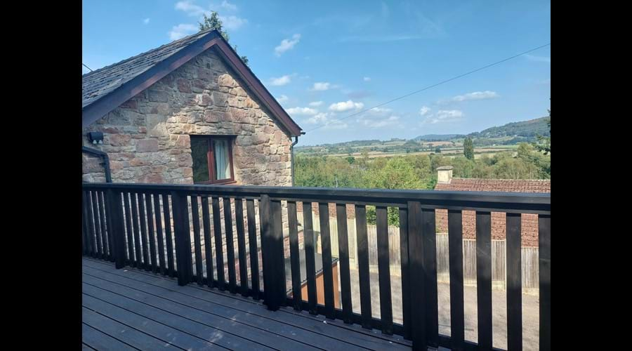 Far-reaching valley views from the decking