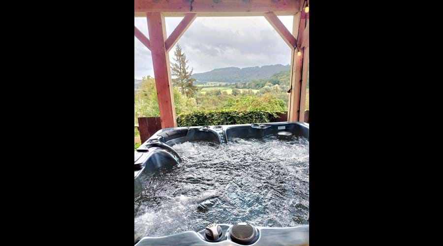 Wonderful views from the hot tub