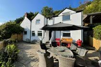 Beautiful suntrap patio with BBQ and pizza oven