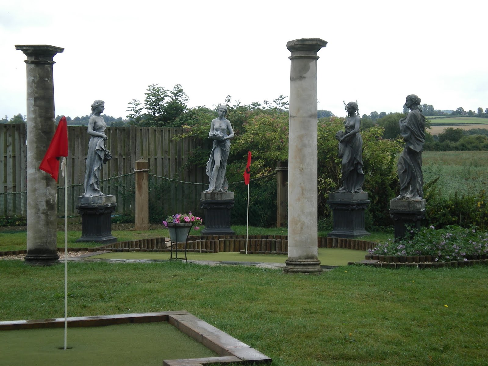 Get competitive with a fun round of minigolf at Wye Valley Miniature Golf - 5 mins walk away