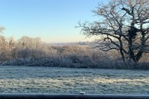 A beautiful frosty crisp January morning 
