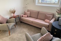 A comfy seat for all in the bright and airy lounge