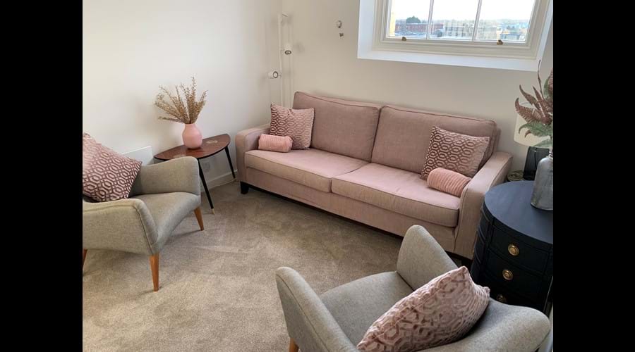 A comfy seat for all in the bright and airy lounge