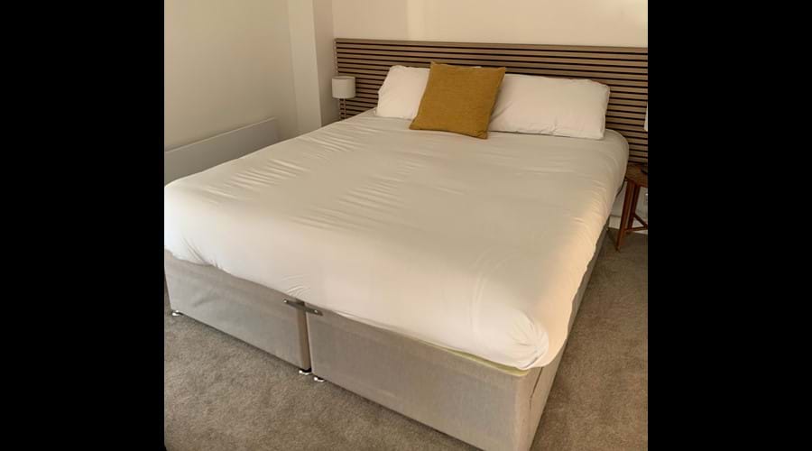 Comfortable super king bed in Minster bedroom