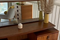 Stylish mid-century furniture blends perfectly in the Minster room