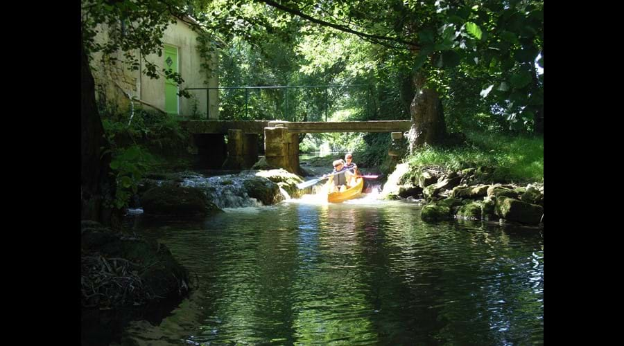 Hiring canoes, navigating the River Seugne provides fun for all the family