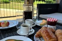 Or take breakfast outside whilst watching the wildlife from the shade of the loggia