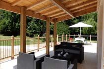 Shaded loggia to shield from the heat of the sun, while enjoying mid morning coffee